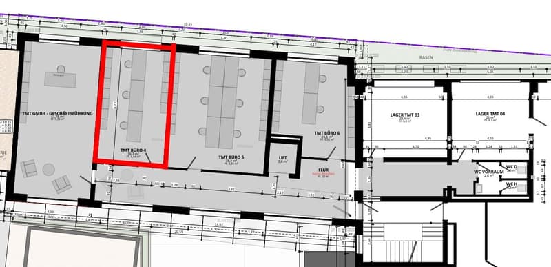 #5 Top modern office with air conditioning, ventilation, energy efficiency, LAN, WLAN, video surveillance, parking spaces, central (13)