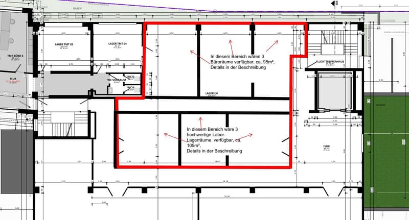 #15.1 Spazio ufficio magazzino-laboratorio moderno con condizionamento, ventilazione, LAN, sorveglianza video, parcheggio, centrale (14)