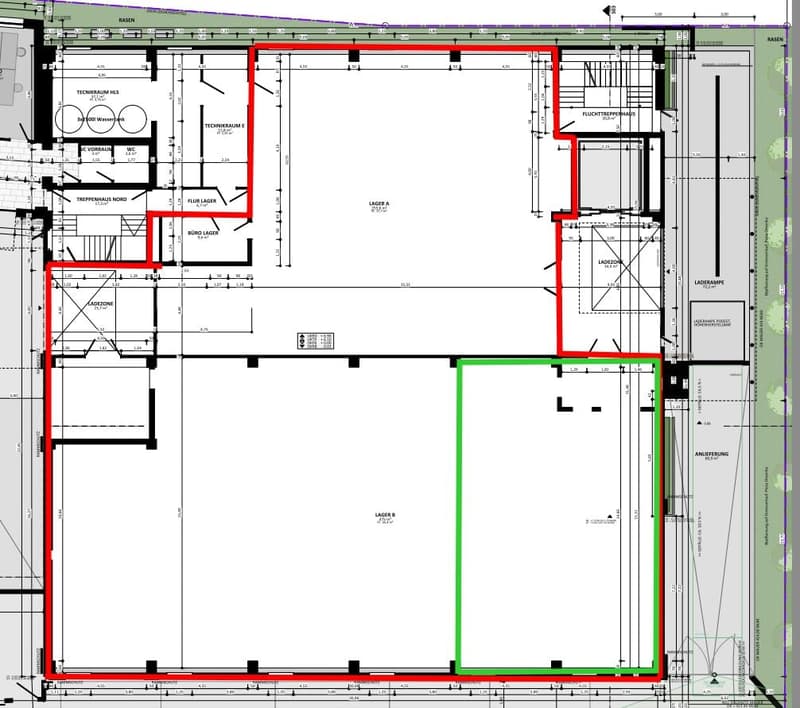 #19 TOP 150m² Entrepôt au rez-de-chaussée avec espace de bureau avec climatisation, LAN, WLAN, vidéosurveillance, places de parking, central (14)