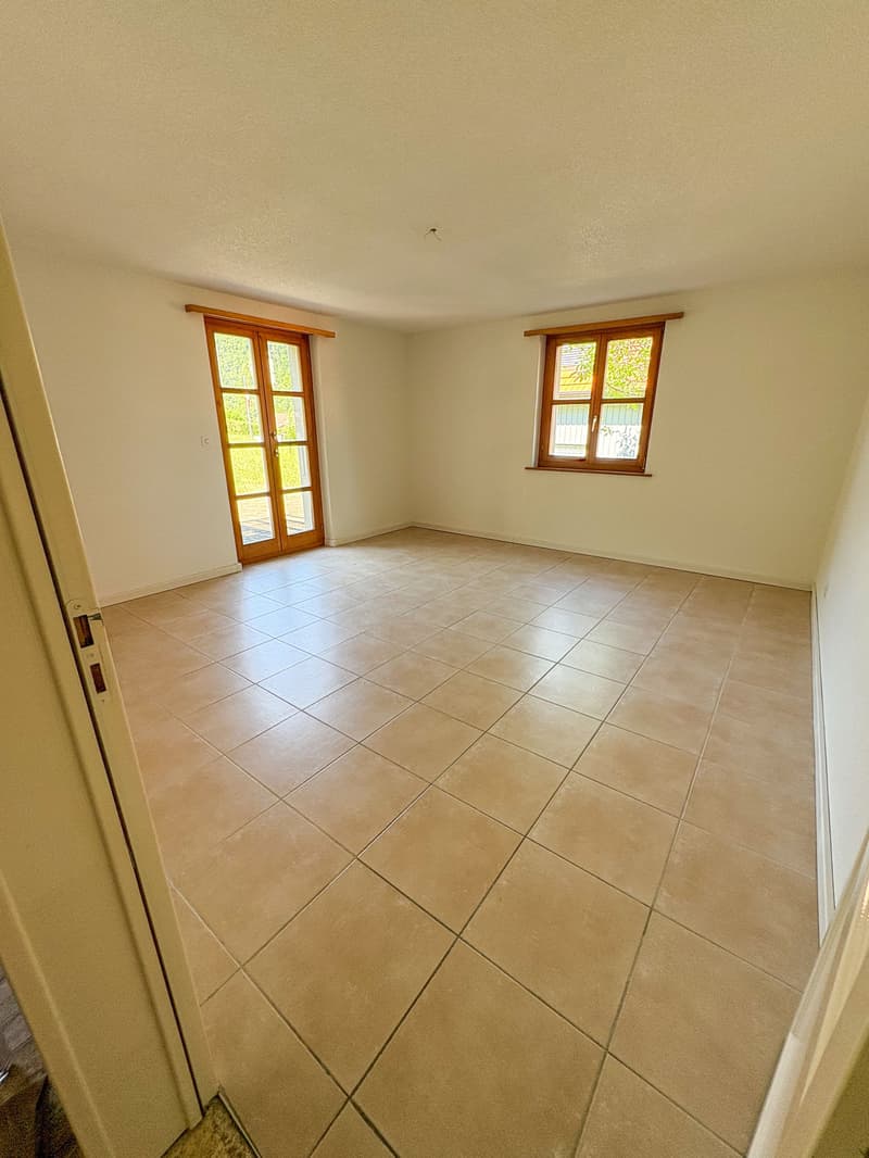 4-Bedroom Garden Apartment with Fireplace for Rent in Büsserach (7)