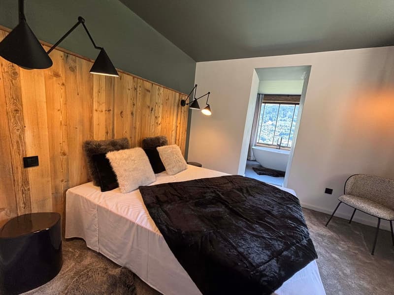 Chalet d'exception entièrement rénové avec vue panoramique sur le Mont-Blanc (12)