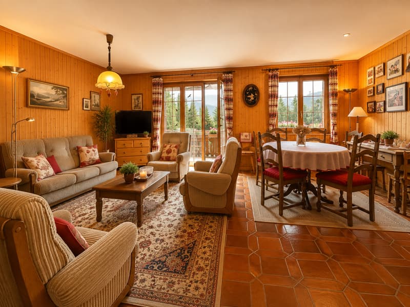 Chalet familial meublé avec jacuzzi et sauna aux Mosses (4)