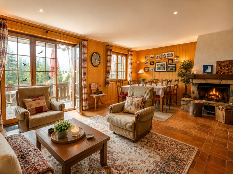Chalet familial meublé avec jacuzzi et sauna aux Mosses (6)