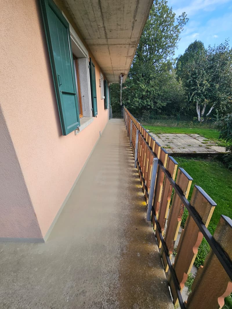 Balcon (accès au jardin)