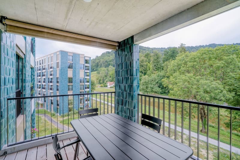 Moderne 2.5-Zimmer-Wohnung mit Balkon und Blick ins Grüne und auf die Sihl (4)