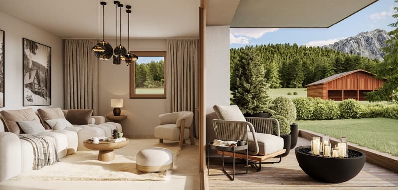 SAMOËNS – Magnifique duplex 4 pièces cabine de 98 m² avec 3 balcons – Prix de lancement (3)