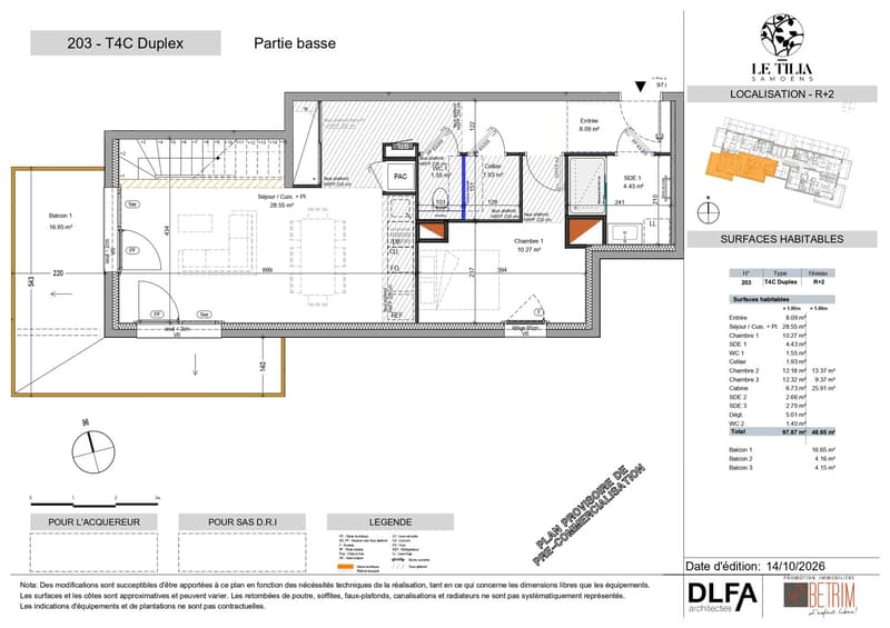SAMOËNS – Magnifique duplex 4 pièces cabine de 98 m² avec 3 balcons – Prix de lancement (5)