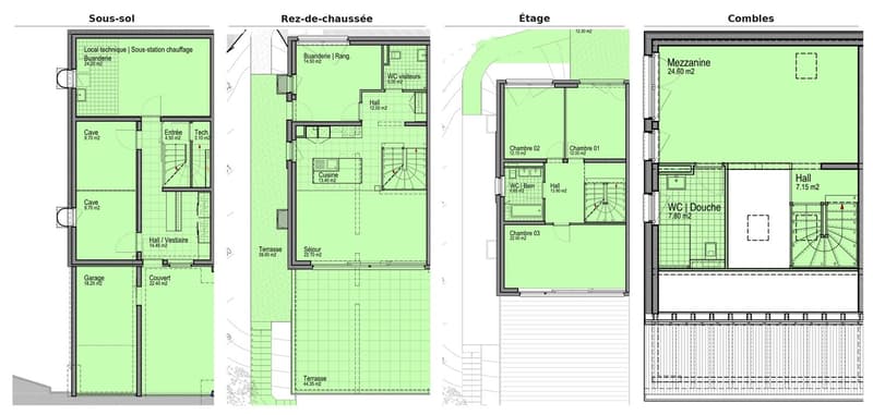 Villa familiale contemporaine avec vue panoramique sur le Léman – Aran (13)