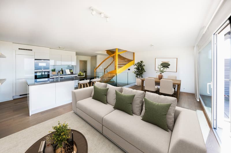 Villa familiale contemporaine avec vue panoramique sur le Léman – Aran (2)