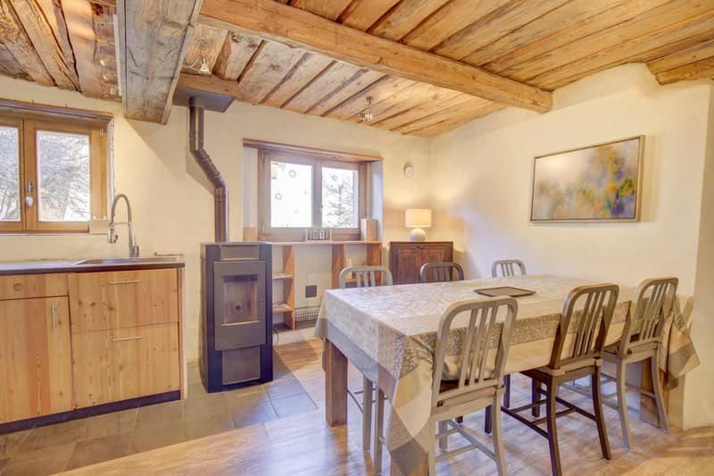 In the old village of Nendaz, semi-detached house with great character! (10)