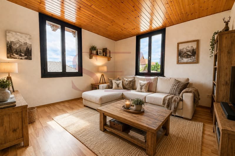 2 logements de 3.5 pièces - Chalet de caractère avec vue dégagée (3)