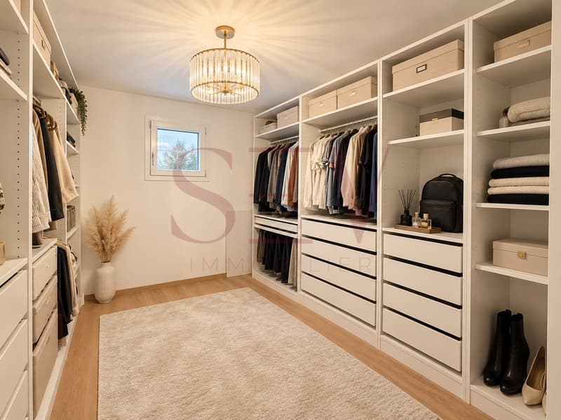 Espace dressing / bureau