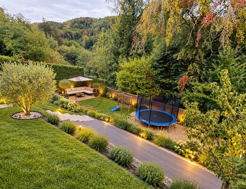 Jardin d'env. 200m2 - Après
