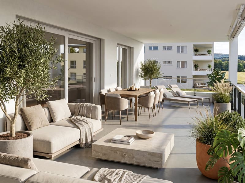 Moderne Wohnoase mit grosser Terrasse und viel Licht (1)