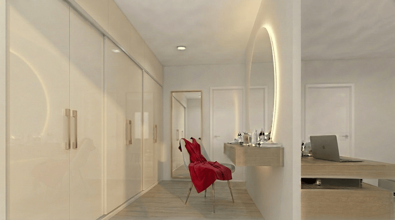 Ankleidebereich der Mastersuite (4.5er)
