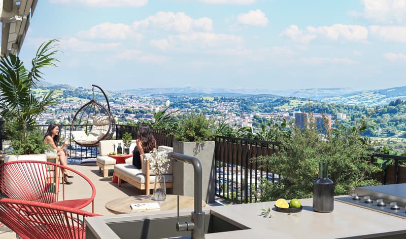 3.5-Zimmer-Attikawohnung mit 74 m² Terrassen und Seesicht – exklusive Privatsphäre in Kriens (3)