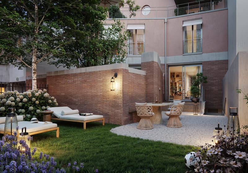 Elegante Garten-Maisonette mit überhohen Räumen auf 3 Etagen im Projekt CRAMERIE (2)