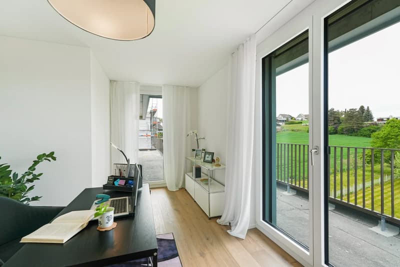 Attikawohnung mit viel Privatsphäre, Blick ins Grüne und 97 m² Terrasse (9)
