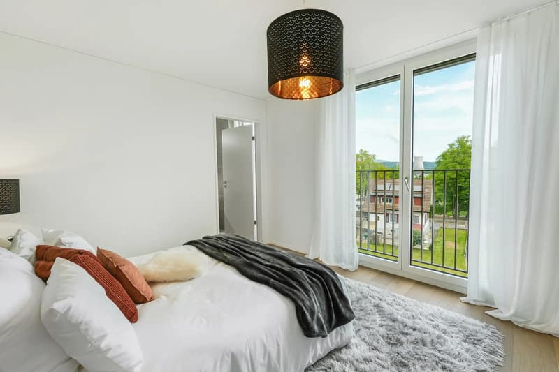 Attikawohnung mit viel Privatsphäre, Blick ins Grüne und 97 m² Terrasse (3)