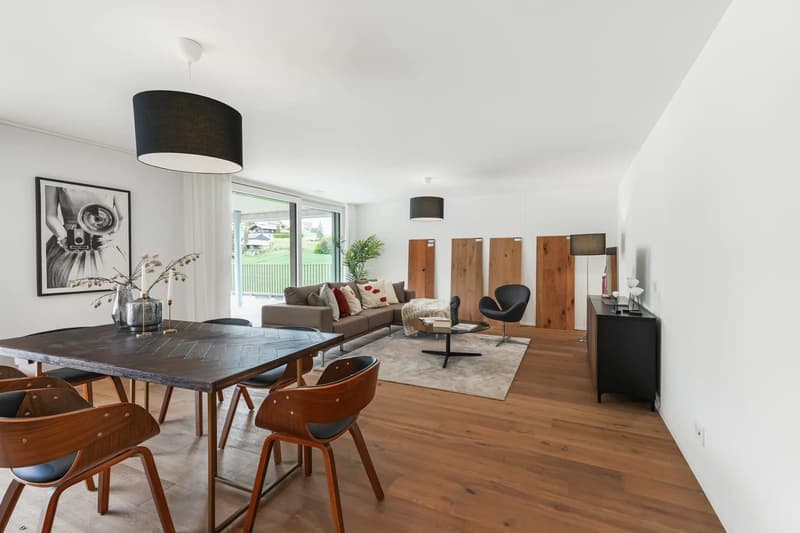 Attikawohnung mit viel Privatsphäre, Blick ins Grüne und 97 m² Terrasse (10)