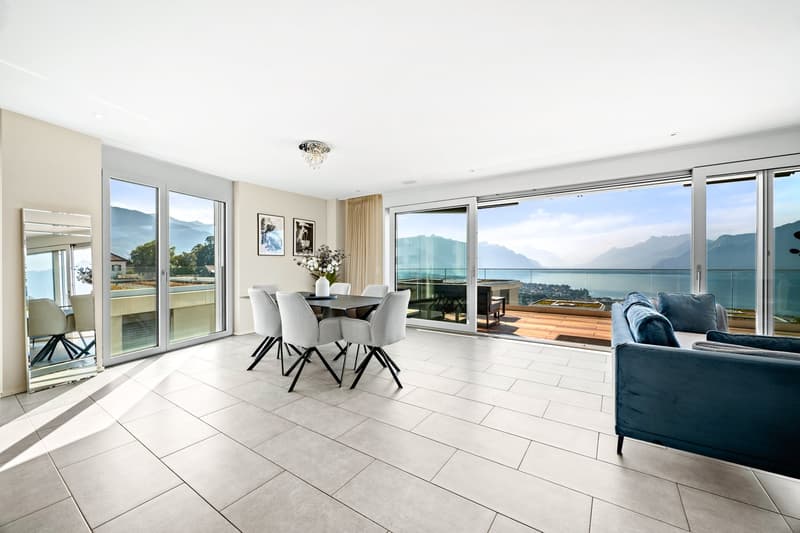 Duplex-attique d'exception avec vue panoramique sur le Léman (6)