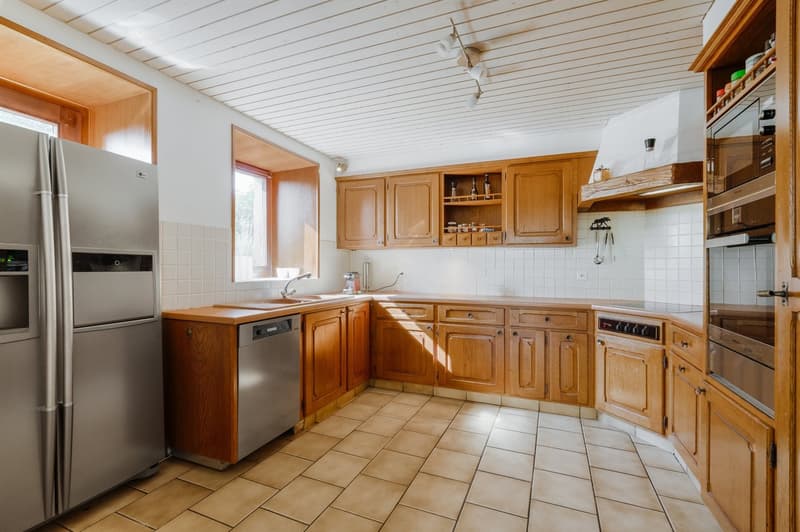 Duplex de caractère dans une ferme du XIXe siècle, face au Léman et aux Alpes (10)