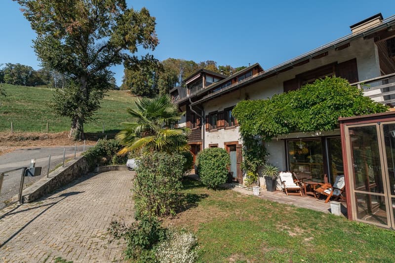 Duplex de caractère dans une ferme du XIXe siècle, face au Léman et aux Alpes (2)