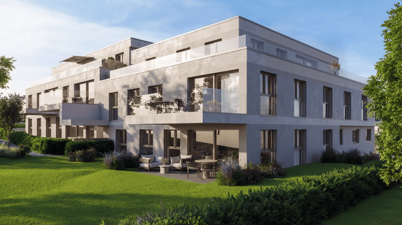 Moderne 4½-Zimmer-Neubauwohnung mit Westbalkon in Frasnacht (Arbon) (1)