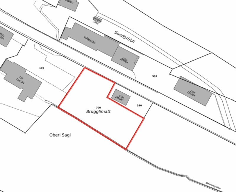 Bauland in Niedermuhlern – Grundstück 1'300 m² für 4 x EFH (5)
