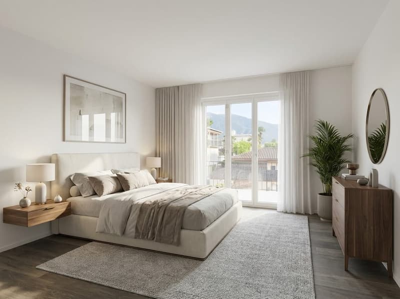 Sanierte 4.5-Zimmer-Wohnung mit Balkon und Cheminée in Ascona (1)