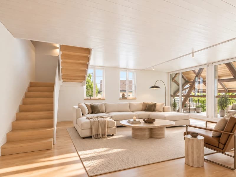2-Zimmer-Maisonette mit Balkon und Seesicht in Thalwil mieten (1)