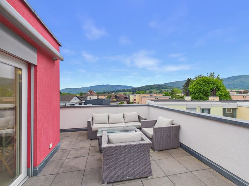 Moderne Penthouse-Wohnung mit Panorama-Terrasse in Delémont (2)
