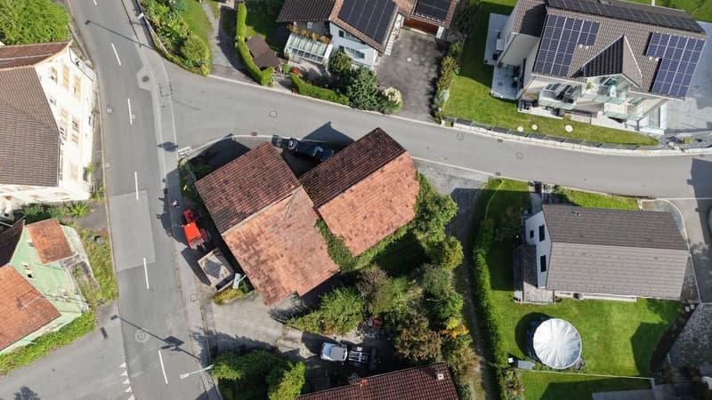 *Projektstudie vorhanden* Attraktives Bauland in der Kernzone von Wangs (3)