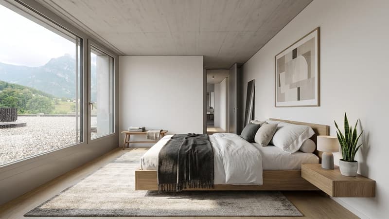 3.5-Zimmer mit Loggia und Bergsicht in Mels mieten (10)
