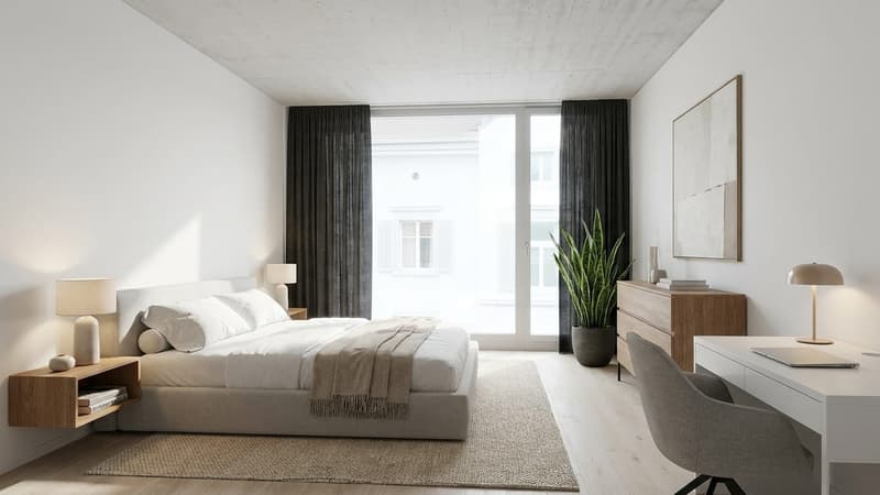 3.5-Zimmer mit Loggia und Bergsicht in Mels mieten (6)
