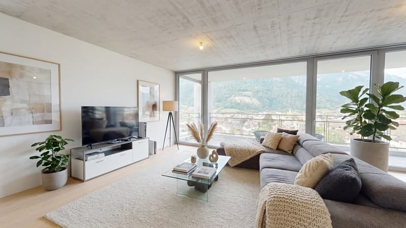 3.5-Zimmer mit Loggia und Bergsicht in Mels mieten (1)