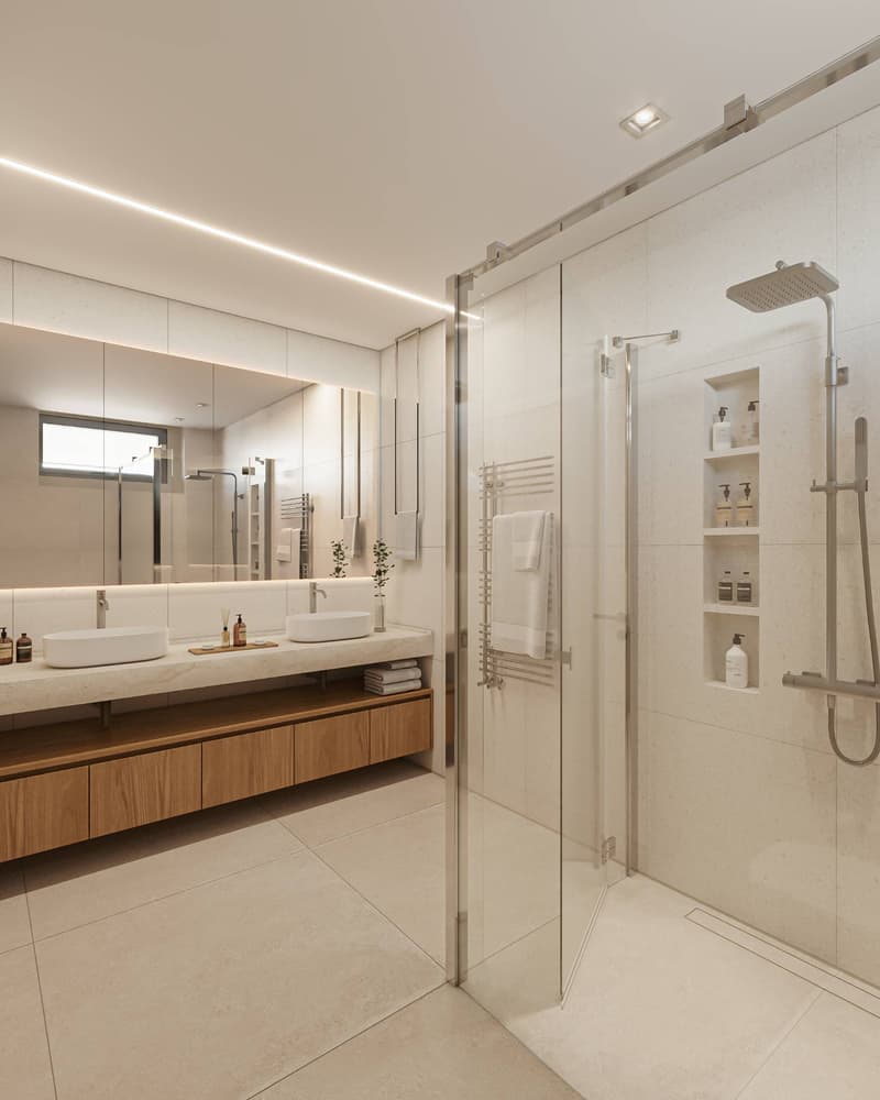 Salle de douche chambre parentale