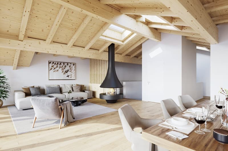 Neue, grosszügige 5.5-Zimmer-Dachwohnung – Moderne trifft auf Tradition (1)