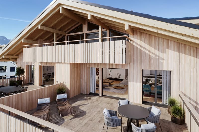 Erstvermietung: 4.5 Zimmer im Holzbau mit 32.6 m² Terrasse (4)
