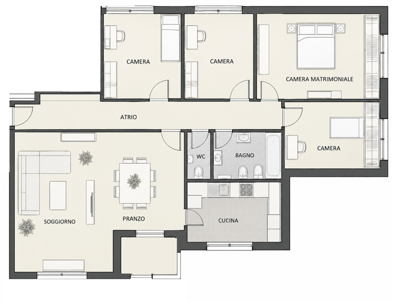 Große 4-Zimmer-Wohnung mit Balkon in Stabio (11)