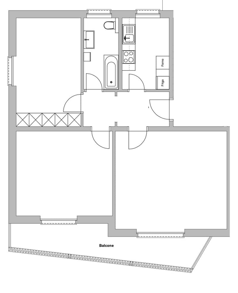 Appartamento di 3 locali con balcone ad Arbedo-Castione (8)