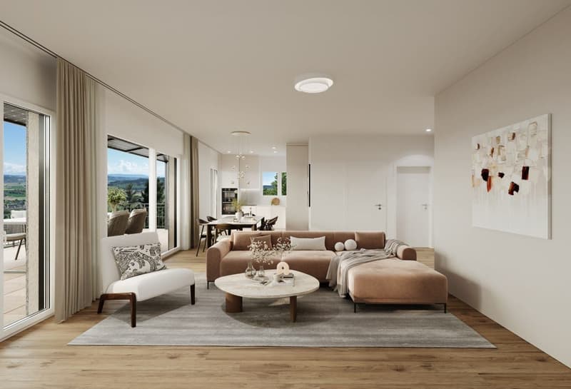 3.5-Zi.-EG-Wohnung mit Loggia & Terrasse in Lengnau kaufen (4)