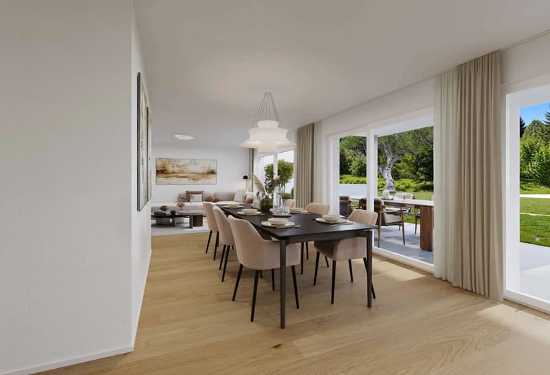NEUBAU: 4.5-Zimmer Gartenwohnung mit Sitzplatz in Niederbipp (132 m2) (5)