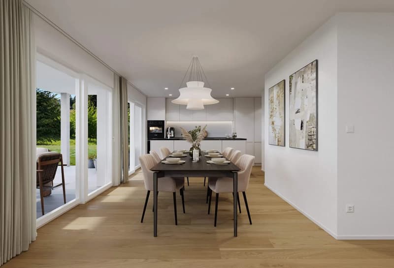 NEUBAU: 4.5-Zimmer Gartenwohnung mit Sitzplatz in Niederbipp (132 m2) (6)