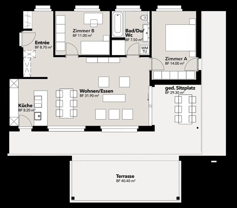 Neubau mit Weitblick: 3.5-Zimmer-Attika mit grosser Terrasse in Niederbipp (10)
