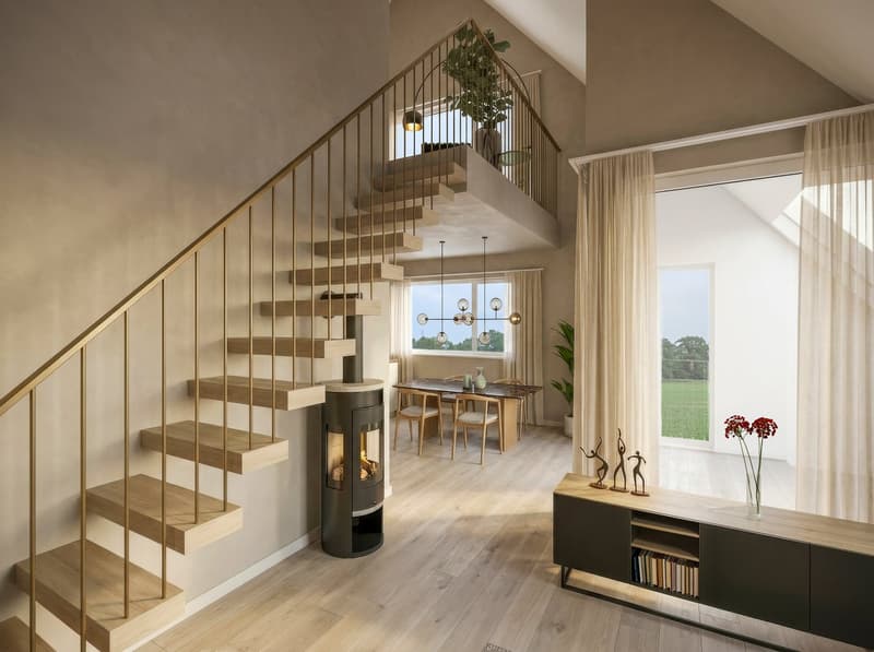 C3: Exklusive 5-Zimmer-Maisonette-Wohnung im Neubau in Scheuren (1)