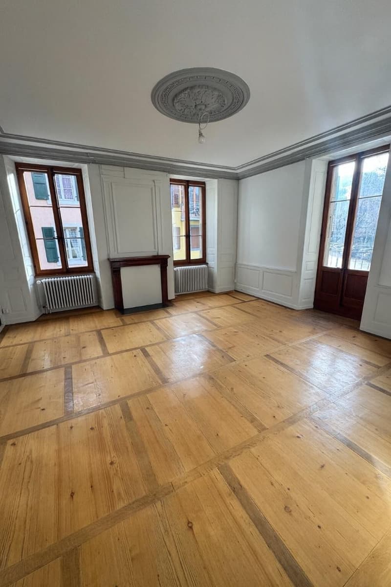 Appartement de caractère rénové – 5.5 pièces, jardin privatif et deux terrasses à Moudon (2)