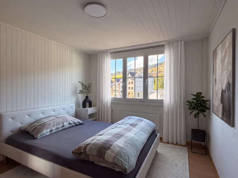 Möblierte 2-Zimmer-Wohnung mit Blick ins Grüne in Unteriberg (4)