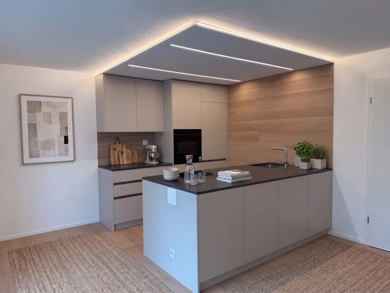 2-Zimmer-Wohnung in Feusisberg kaufen - totalsaniert mit grosser Kochinsel (2)