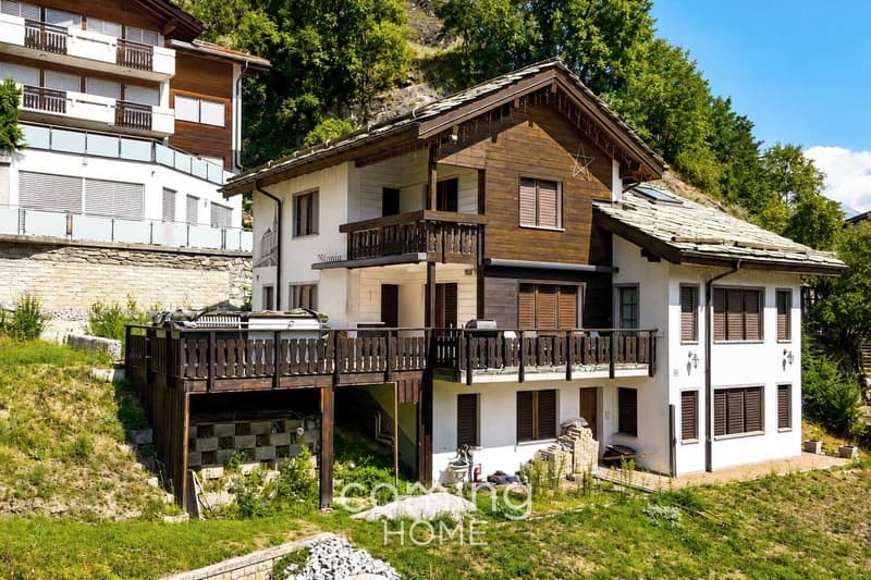 Einfamilienhaus der Extraklasse, Einliegerwohnung und grosser Umschwung in Stalden (1)